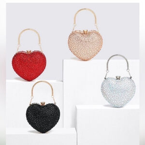 NEW RAMLA Silver Heart Bag